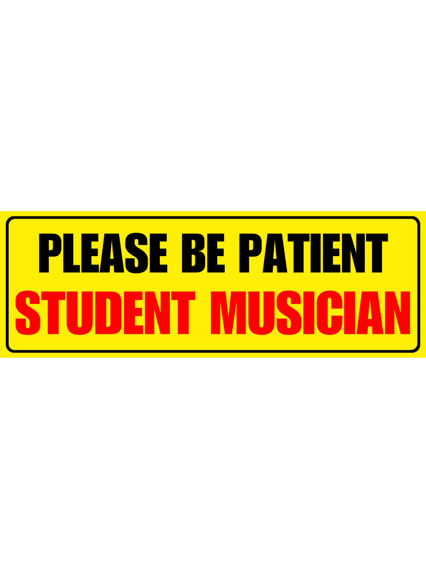 Student musician sticker