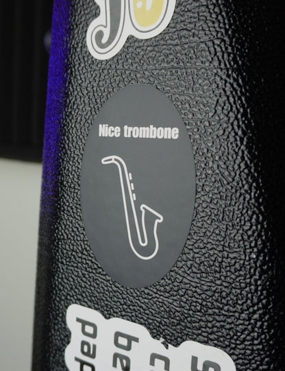 Nice Trombone sticker (2 pack)