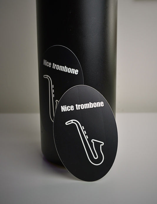 Nice Trombone sticker (2 pack)