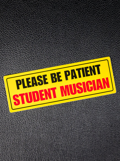 Student musician sticker