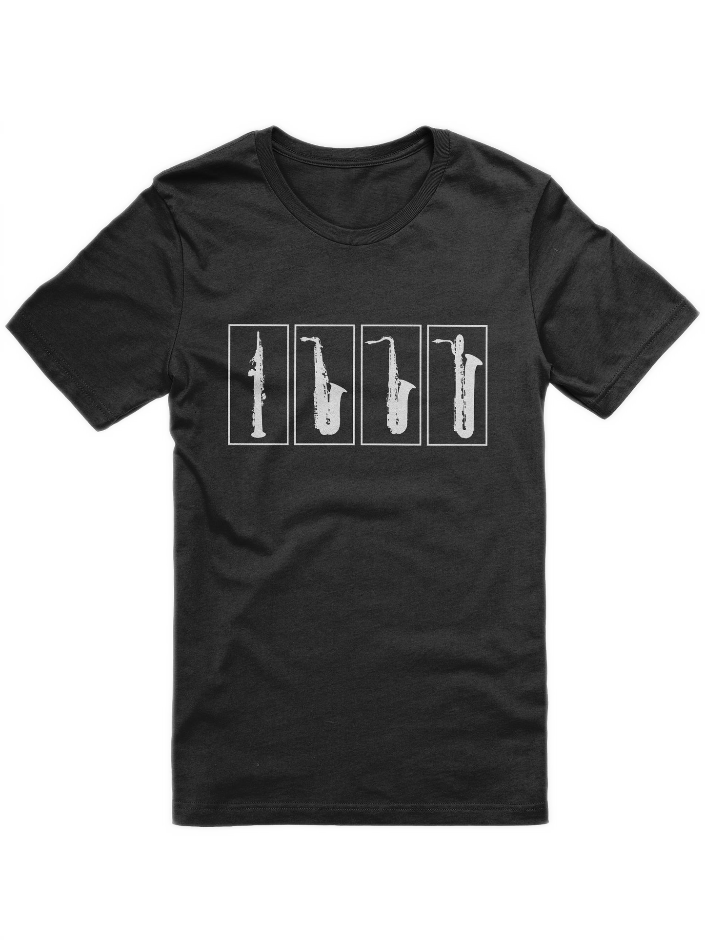 Blue saxophone shirt